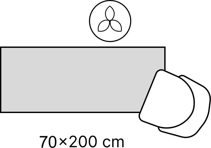 Кремава/в естествен цвят пътека за открито и закрито 80x200 cm Haringey Dorothy – Ted Baker