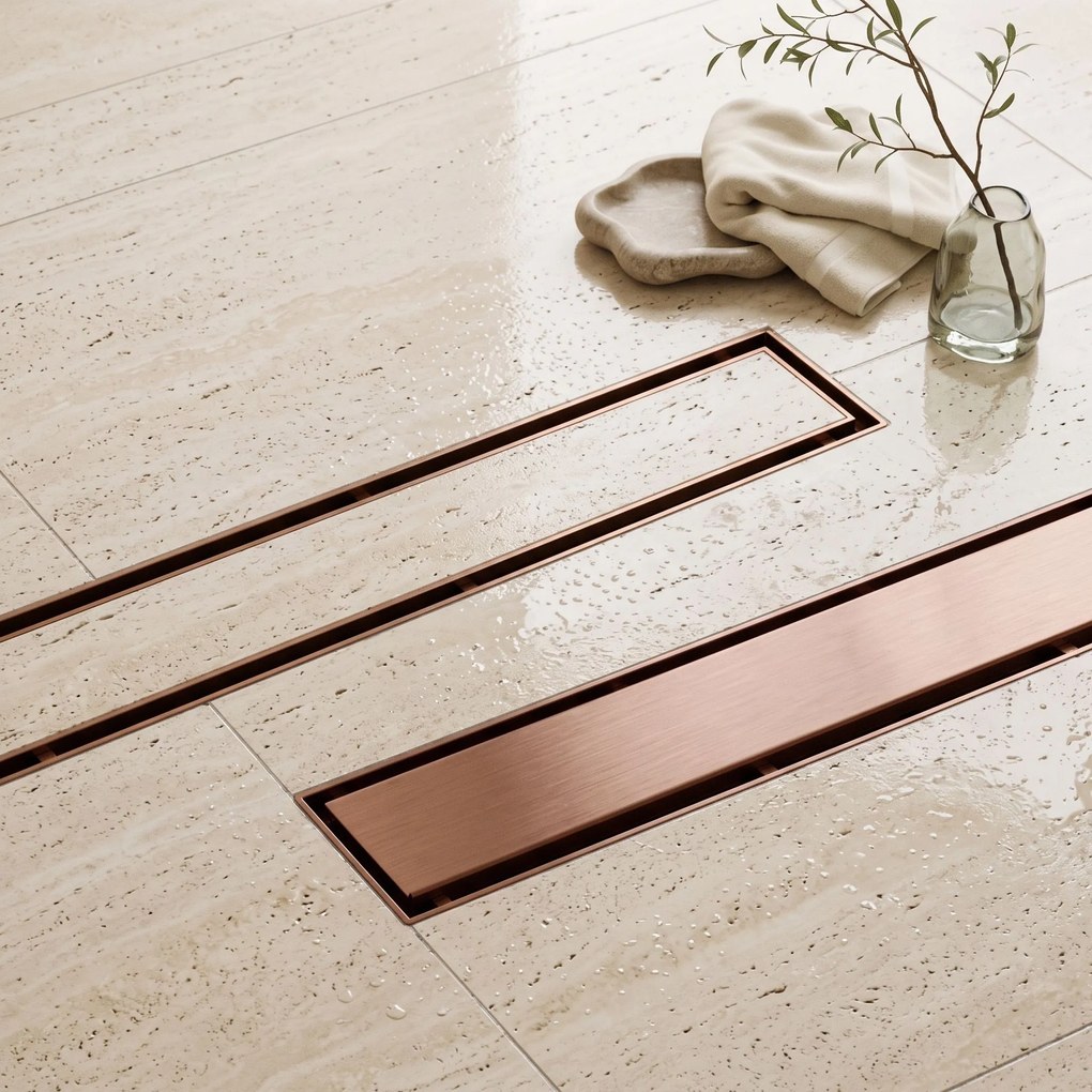 Линеен отводнител Rea Neox brush copper 60