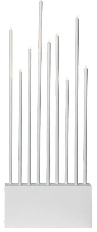 Eglo 410953 - Коледен свещник BUZZ 9xE5/0,6W/230/12V бял