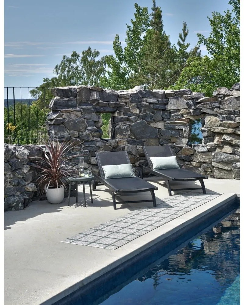 Възглавница за открито 38x58 cm Sunny Pale Turquoise – Pappelina