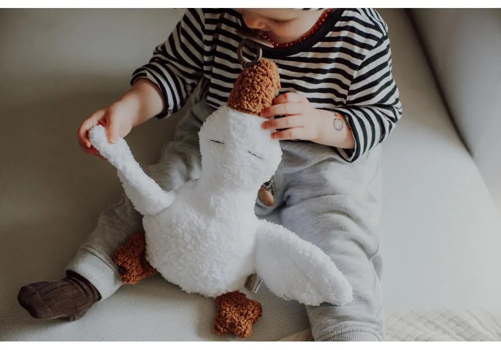 Бяла подложка за спане Goose - Malomi Kids