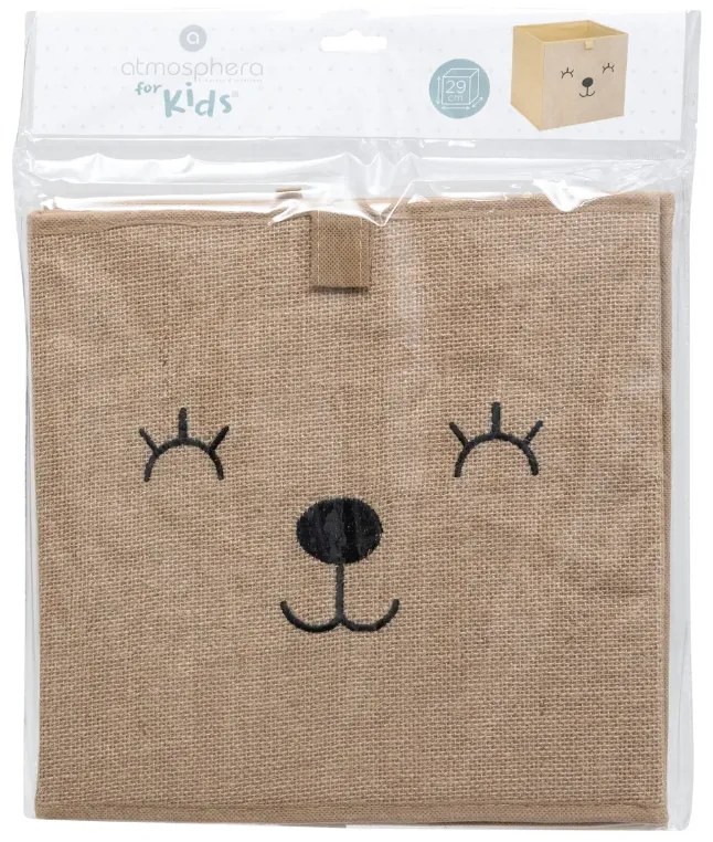 Детска кутия за съхранение atmosphera Teddy bear, 29x29 см