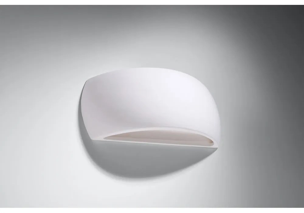 Бяла стенна лампа Palermo - Sollux