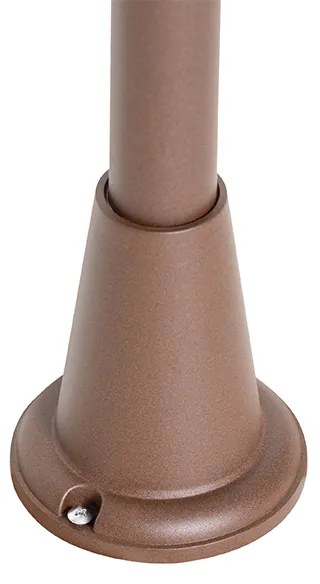 Индустриална външна подова лампа ръждяво кафява 100 см IP44 - Charlois