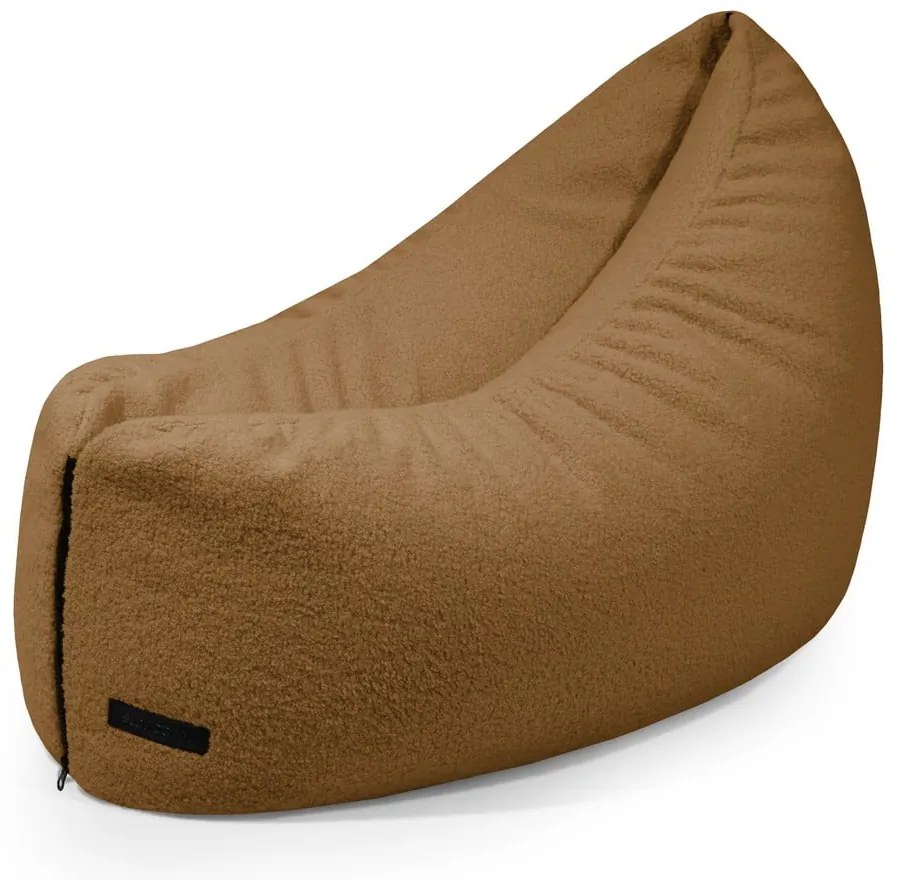 Кафяв детски пуф от букле Clip Clap 90 – SLOWDOWN