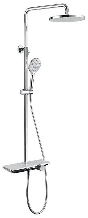 Душ система със смесител, пита, слушалка и шлаух РОЯЛ ICT 6234C, Inter Ceramic