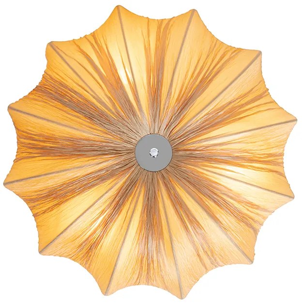 Дизайнерска таванна лампа бежова 52 см 3-светлина - Plu