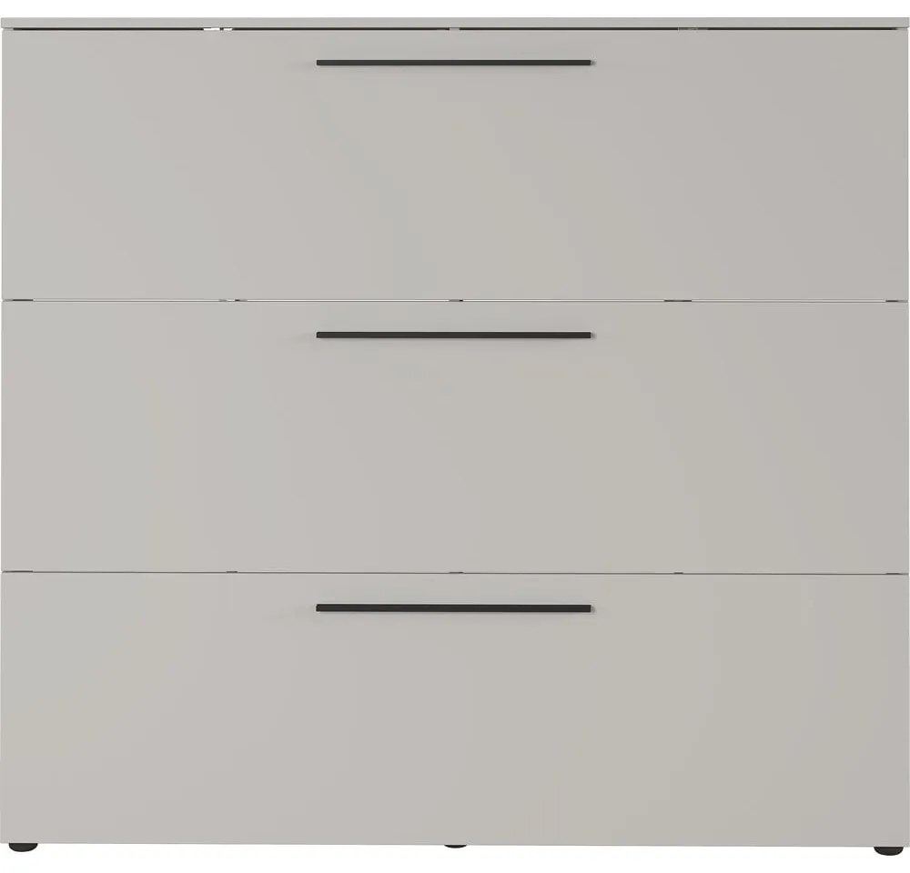 Сив и бежов шкаф за обувки с панти Utah - Germania