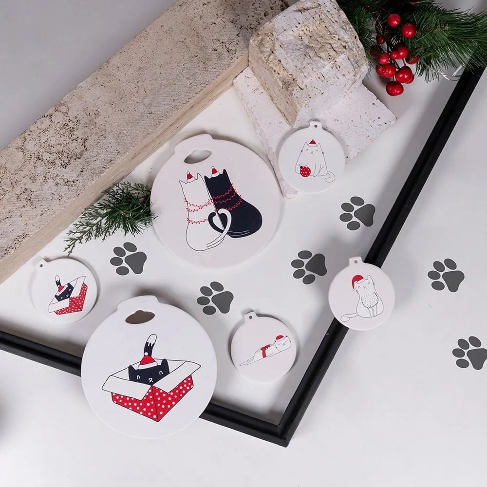 Висящи декорации в комплект от 12 бр. Xmas - VDE Tivoli 1996