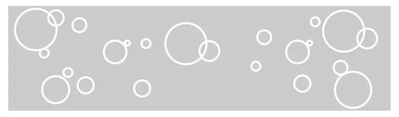 Водоустойчив стикер за душ Bubbles, 200 x 55 cm - Ambiance