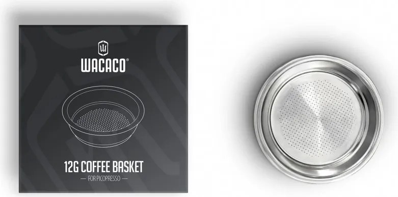 Адаптер за мляно кафе Wacaco Picopresso, 12 г, За едно еспресо, Инокс