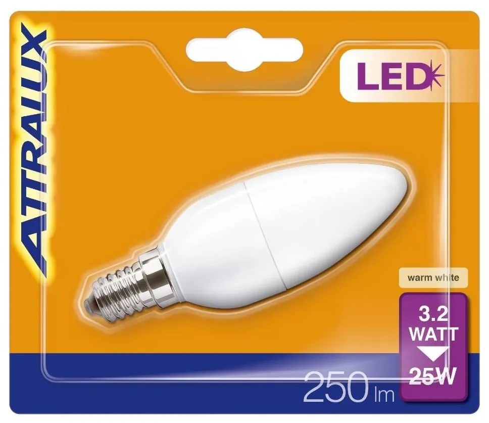 LED Крушка B35 E14/3,2W/230V 2700K - Attralux