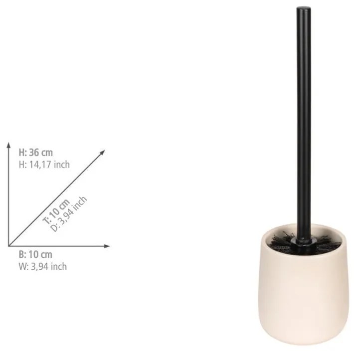 Кремава керамична четка за тоалетна Margo – Allstar