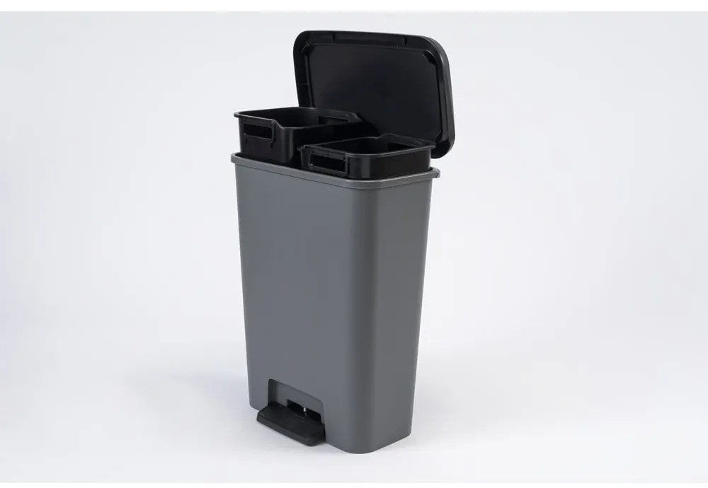 Пластмасов контейнер за сортирани отпадъци/педал 23+23 л Compatta - Curver