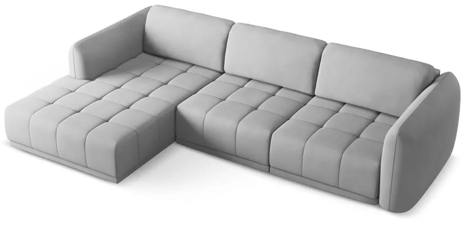 Светлосив ъглов диван (ляв ъгъл) Hoku – Makamii