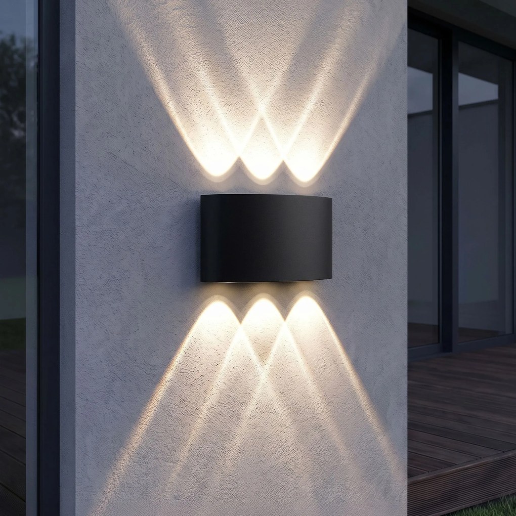 Фасадна лампа Аплик LED JNH040-6G Black