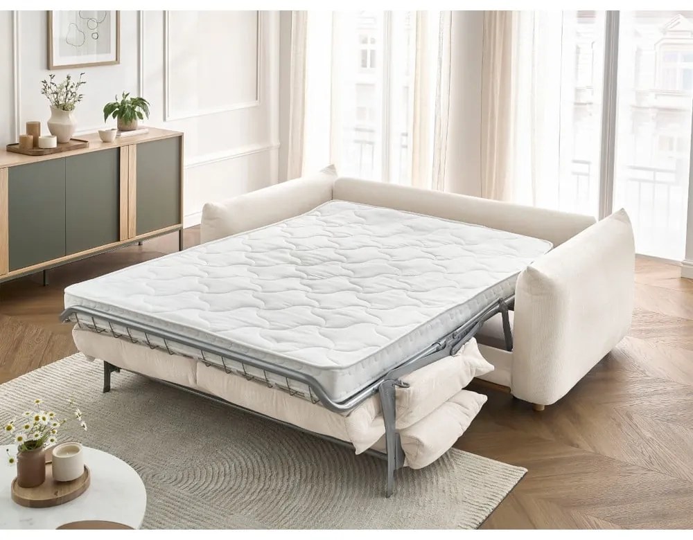 Кремав сгъваем диван 234 cm Ernest – Bobochic Paris