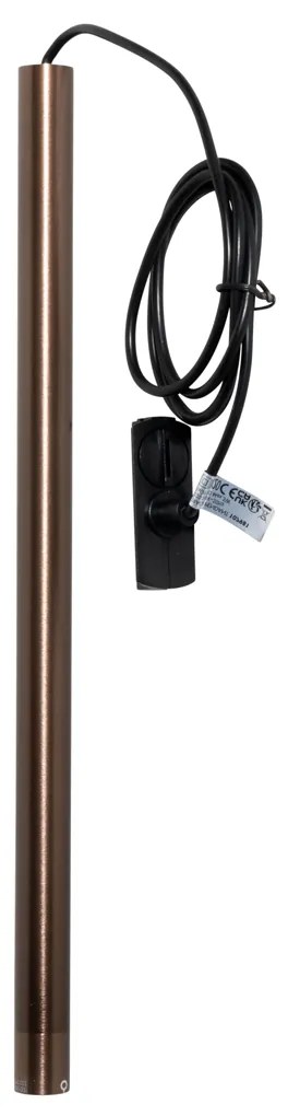 Модерен висулка тъмно бронзов за 1-фазова релсова система - Iconic Frini