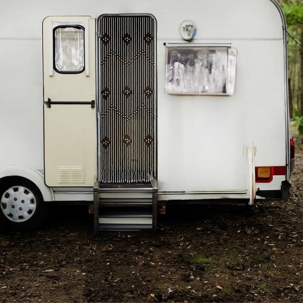 Бамбуково перде за врата в естествен цвят 90x200 cm – Maximex