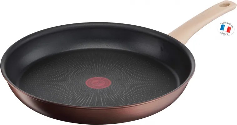 Тиган Tefal Eco-Respect G2540602, 28 см, Титаниево незалепващо покритие, Thermo-Fusion, Thermo-Signal, Индукция, Бронз/кафяв