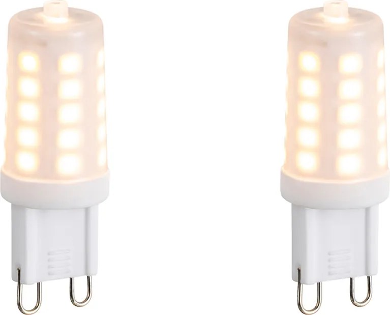 Комплект от 2 димируеми G9 LED крушки Опал 3W 250lm 2200K