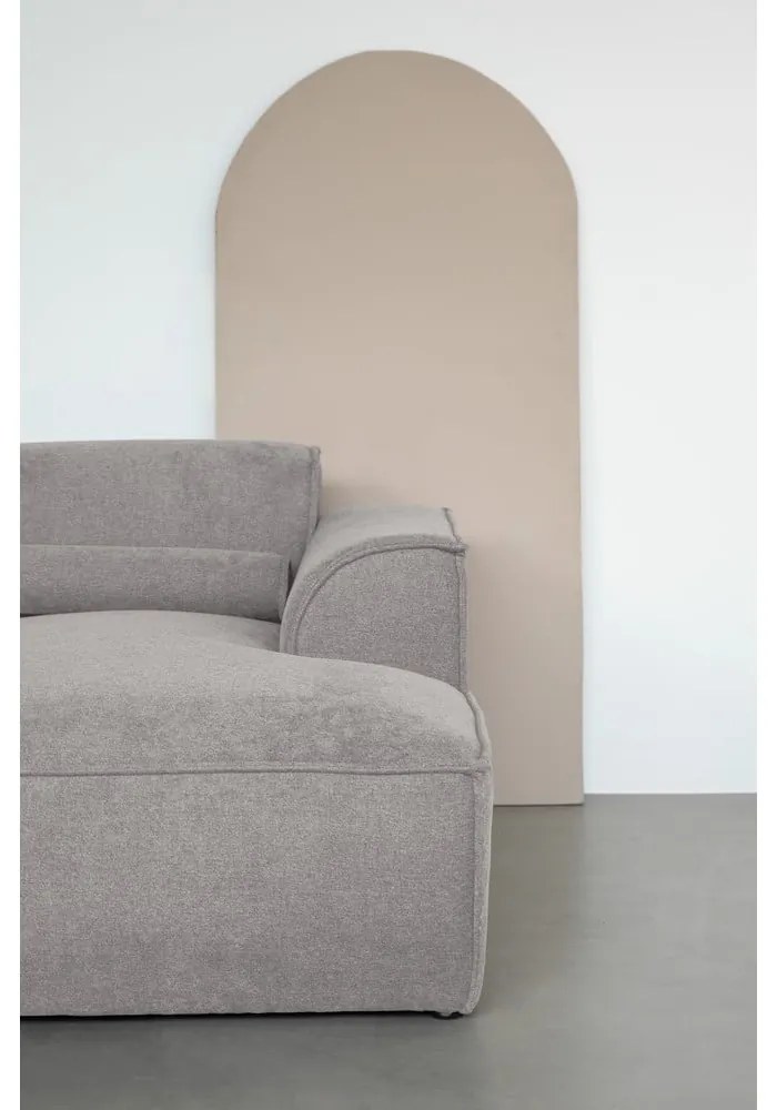 Светлосив ъглов диван (десен ъгъл) Flex Felix – Miuform