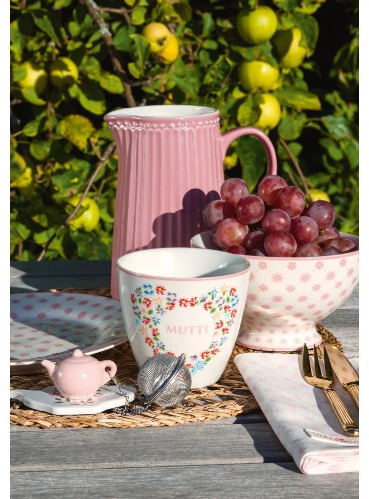 Розова порцеланова десертна чиния Laurie, ø 20,5 cm - Green Gate