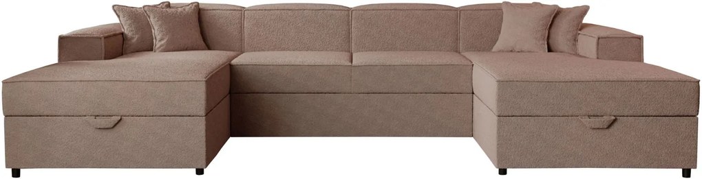 Ъглов диван Santos U-Кафяв