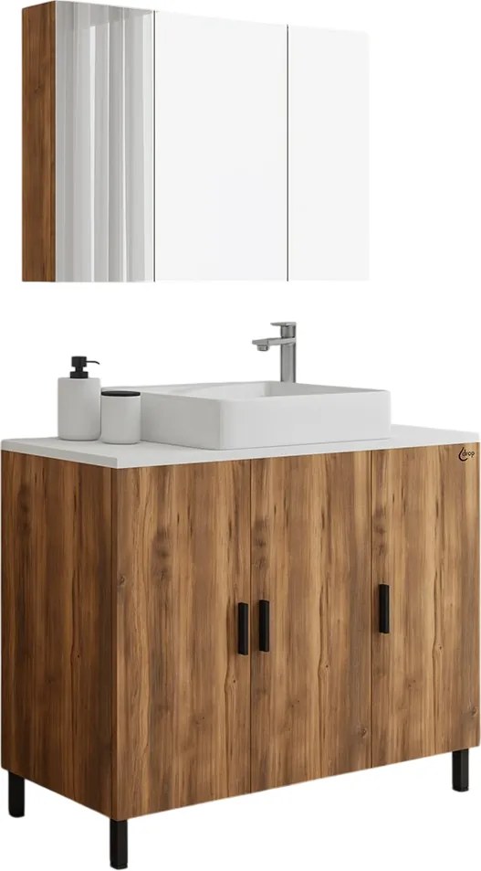 Комплект за баня Drop Roma 100 II-Кафяв