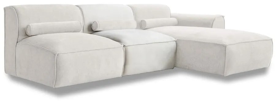Бял ъглов диван (десен ъгъл) Flex Felix – Miuform