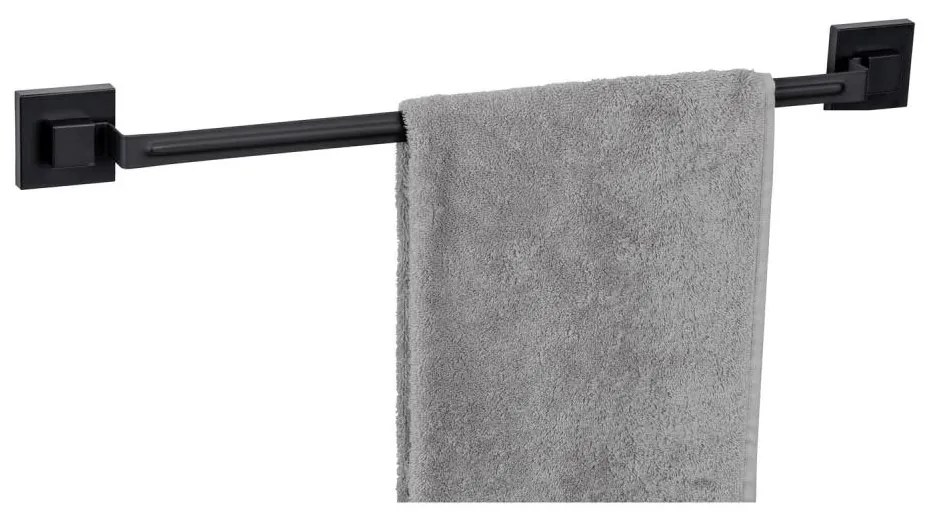 WENKO 71445800 - Релса за кърпи VACUUM-LOC QUADRO ED 60,5x6 cm черна