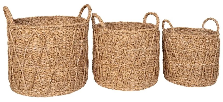 Кошници в комплект 3 бр. от морска трева ø 32x30 cm Krabi – House Nordic