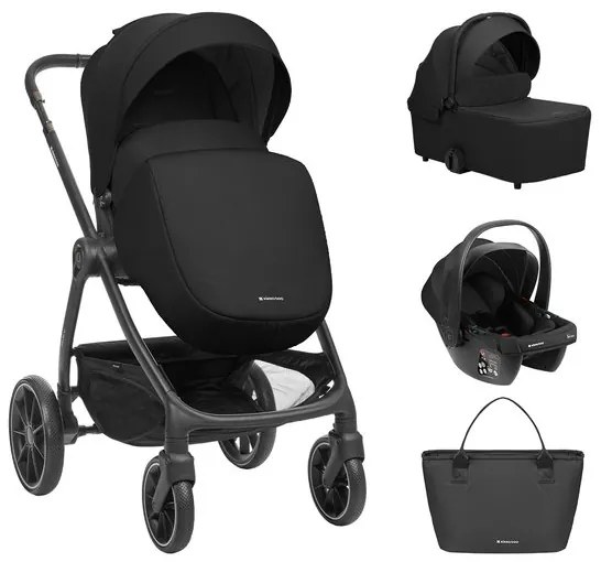 Бебешка количка 3в1 Modena KIKKABOO - Black