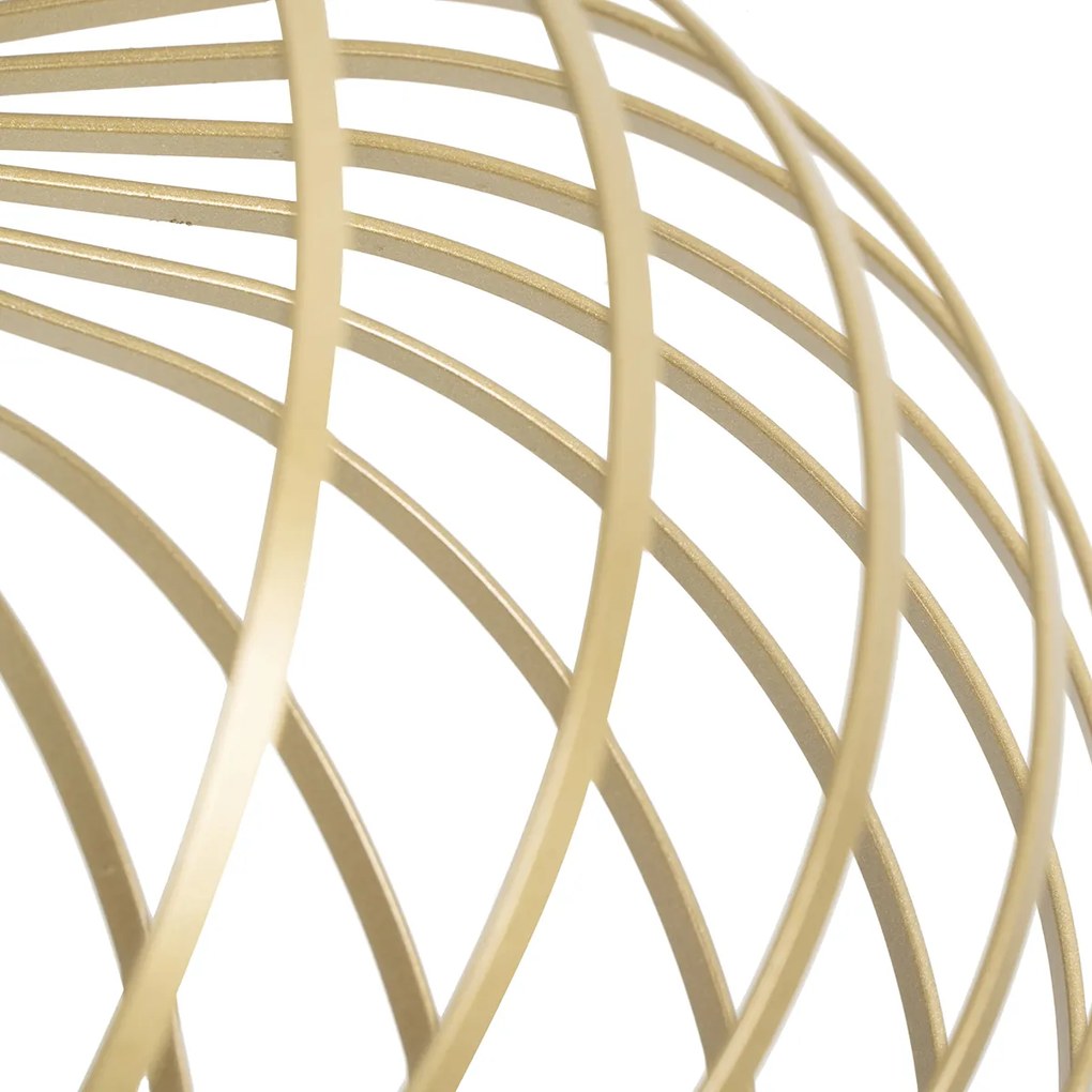 Интелигентна таванна лампа златиста 39 см с Wifi G95 - Johanna