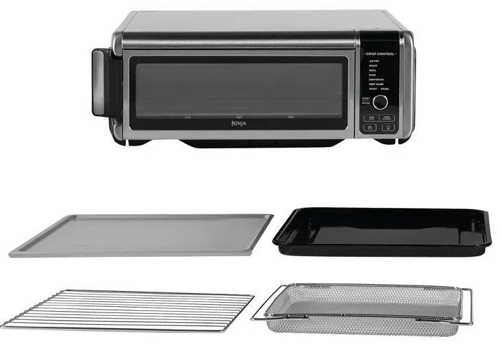 Мултифункционална фурна 8в1 Ninja SP101EU Foodi, 2400W, 10L, Air fry/Roast/Bake/Toast, Компактна, Инокс