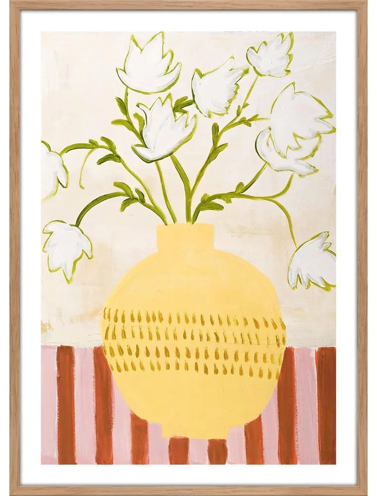 Картина 52x72 cm Yellow Vase – Malerifabrikken