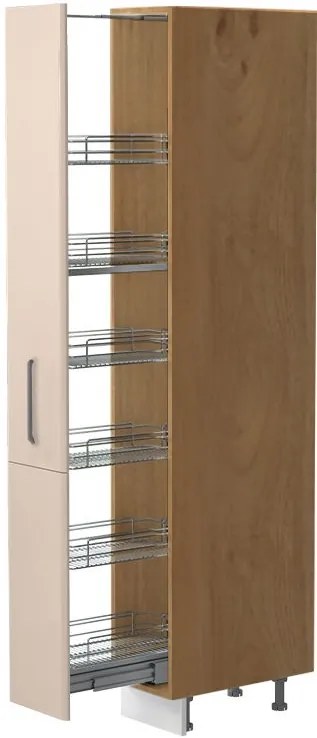 Висок подов шкаф Modena K21-30-1KZ-Walnut - Beige
