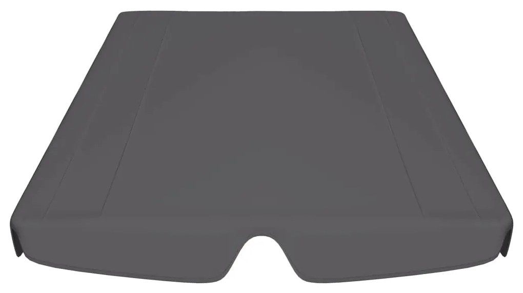 Резервен покрив за градинска люлка антрацит 188/168x110/145 cм