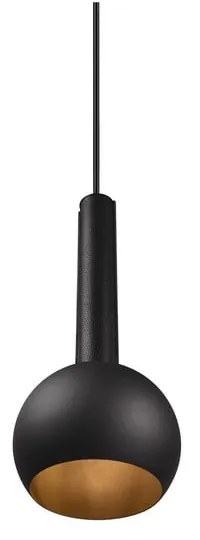 Черно висящо осветително тяло ø 20 cm Ciliana – CINQUE