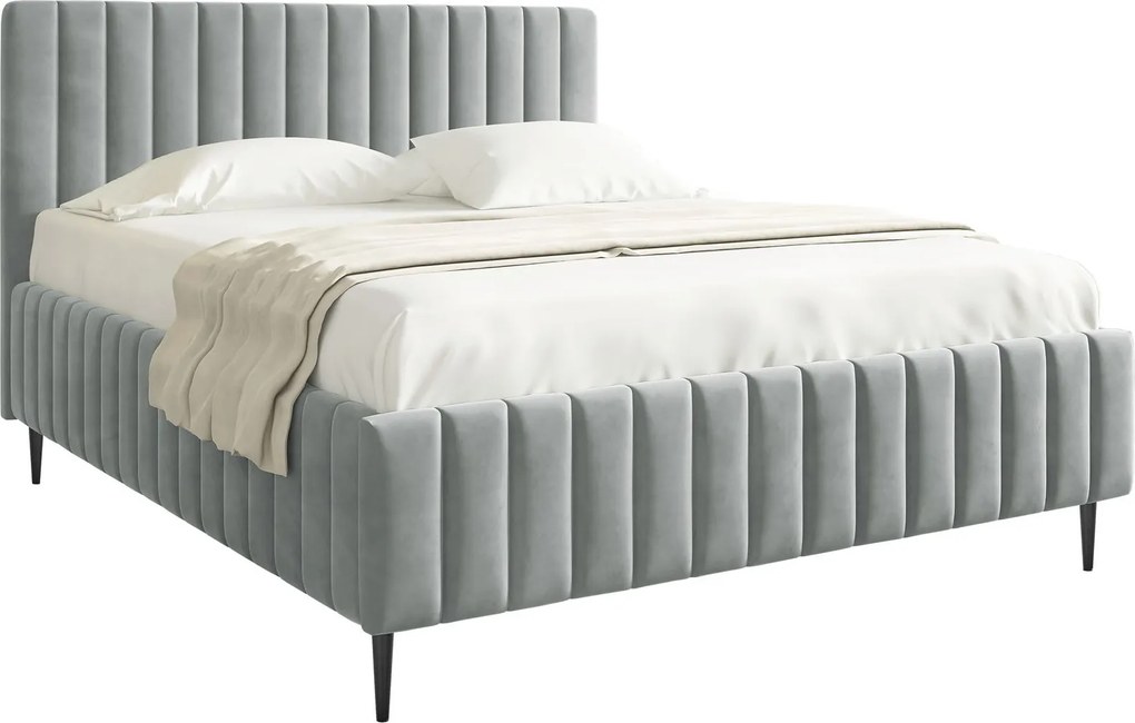 Тапицирано легло Lewezo-Сиво-180 x 200