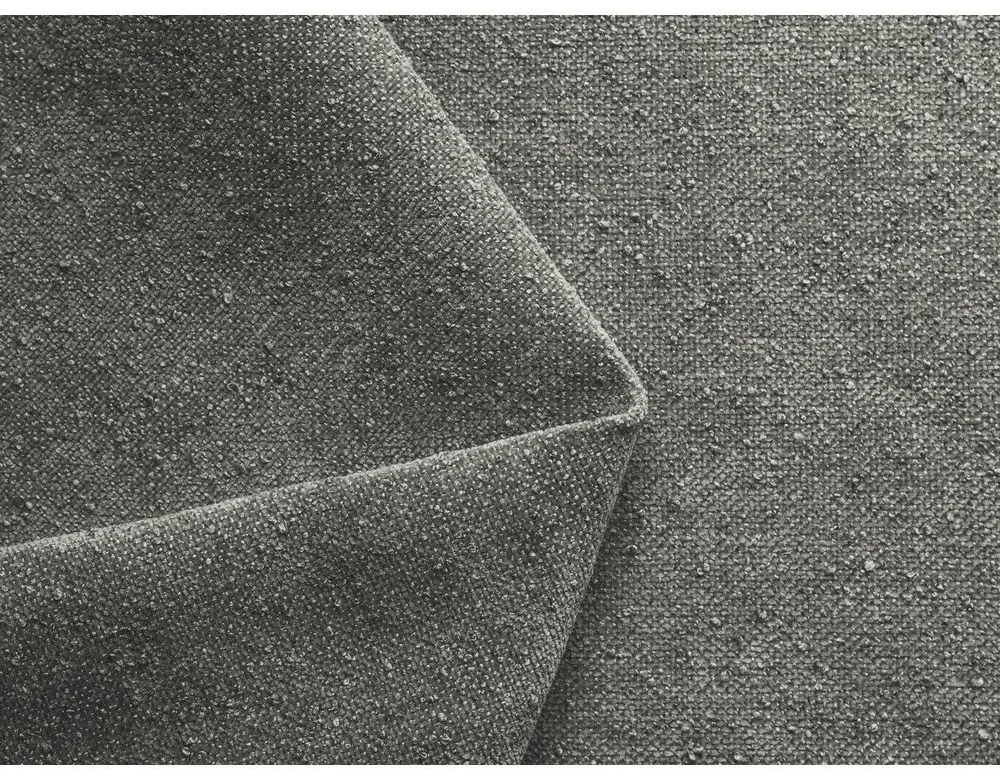 Сиво двойно тапицирано легло с място за съхранение и включена подматрачна рамка 140x200 cm Hauke – Makamii