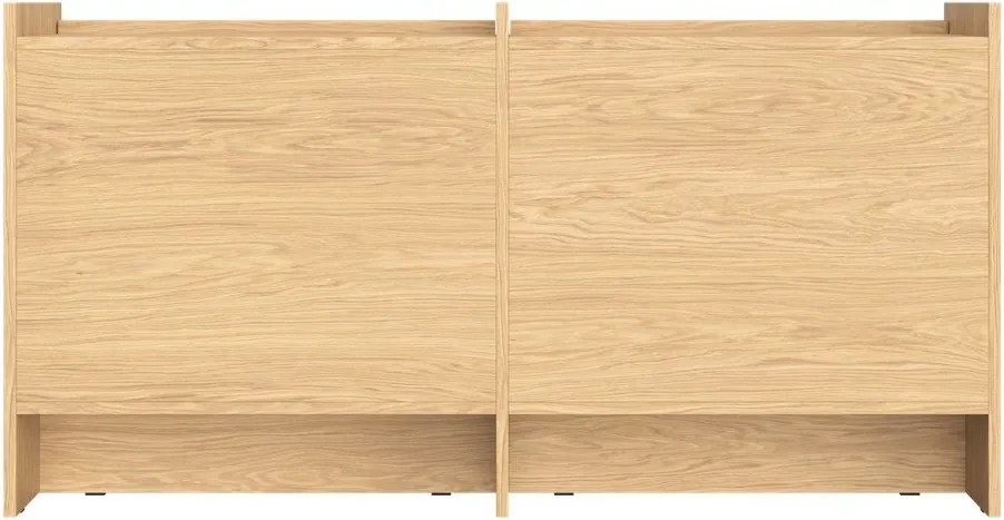 Скрин от декор от дъб в естествен цвят 146x76x51 cm Hido – noo.ma