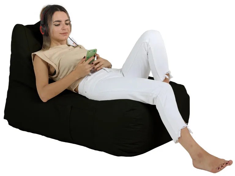 Градински пуф Trendy Comfort Bed Pouf, цвят Черен