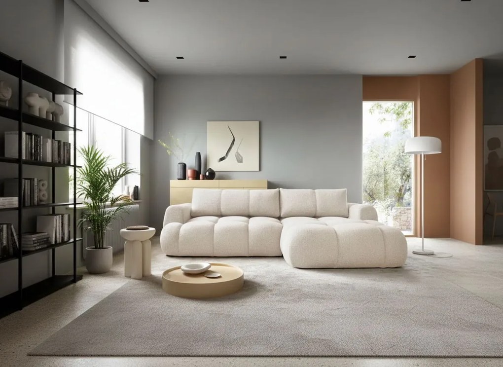 Ъглов диван Mitto-Krem-Left