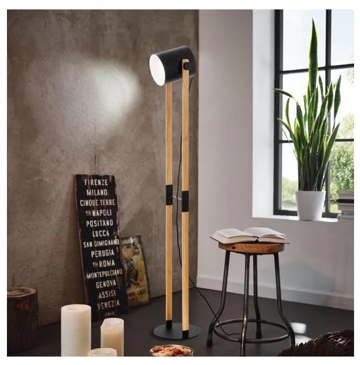 Eglo 43521 - Подова лампа HORNWOOD 1xE27/28W/230V