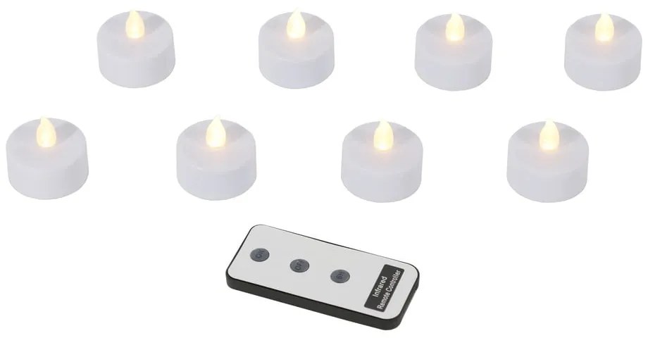 LED свещи в комплект от 8 бр. (височина 4 cm) – Hilight