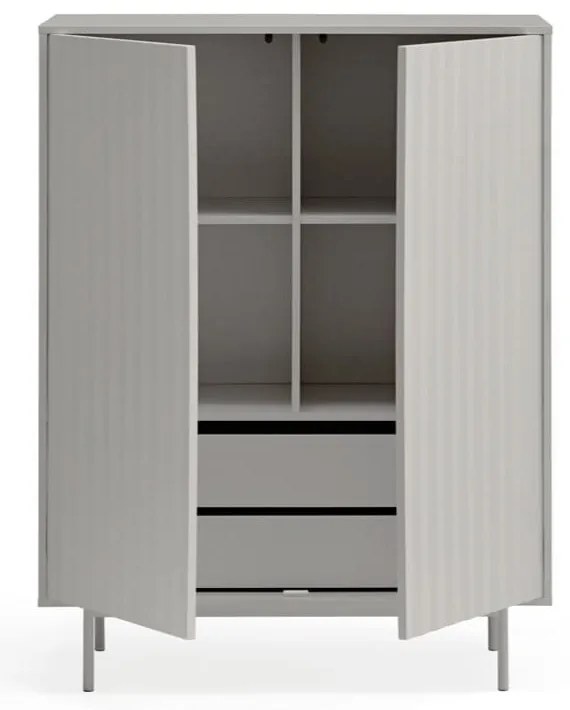 Сив висок скрин 97x130 cm Sierra – Teulat