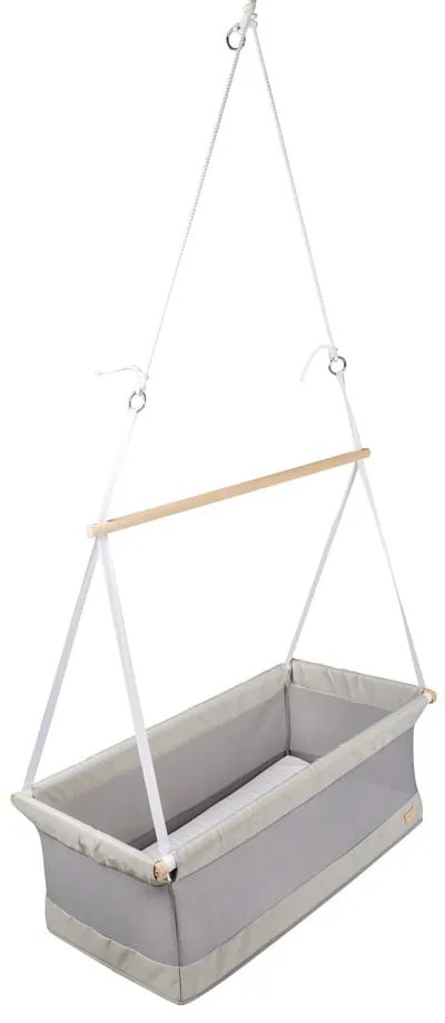 Сива люлка 90x45 cm Safe asleep - Roba