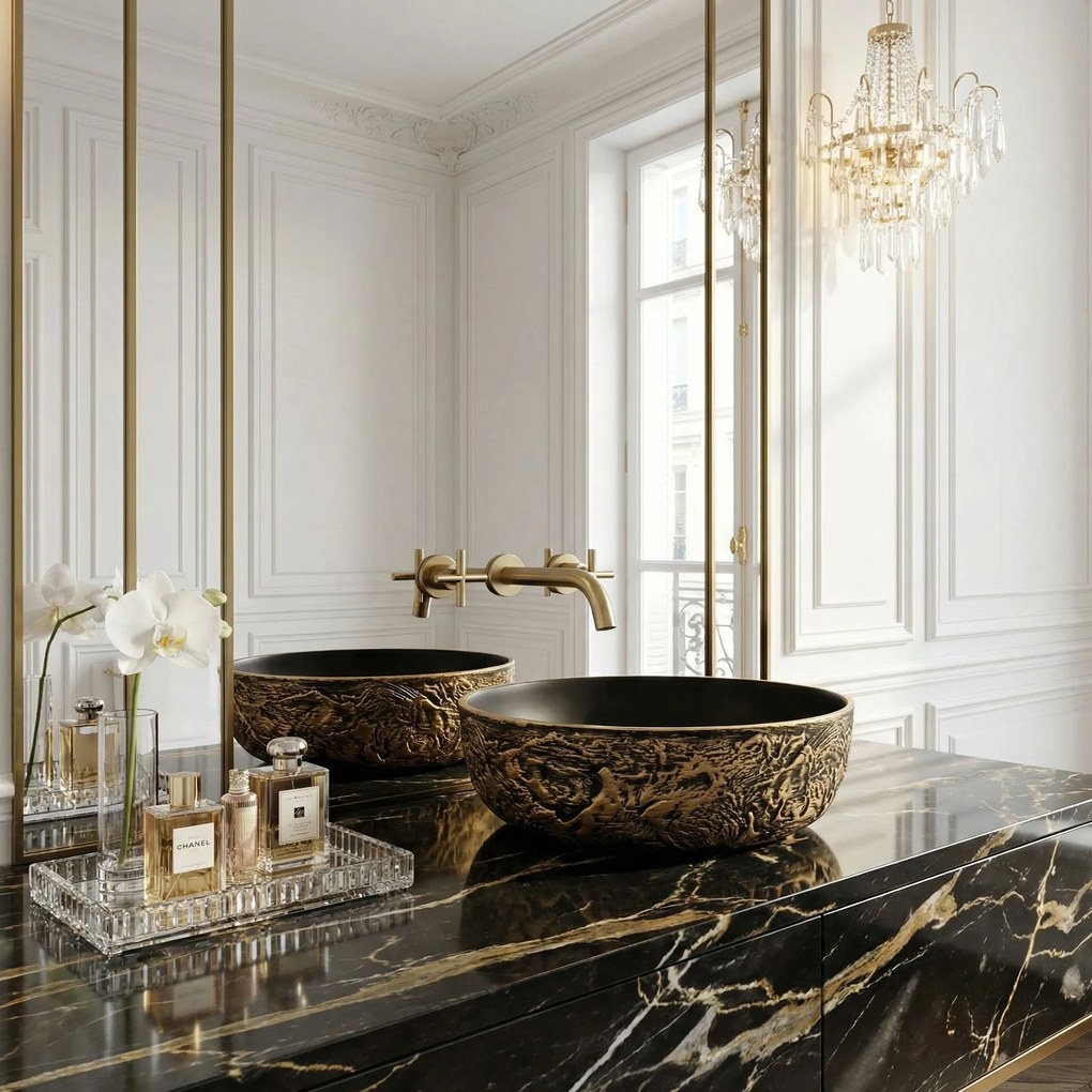 Умивалник за плот Rea Babilon Gold