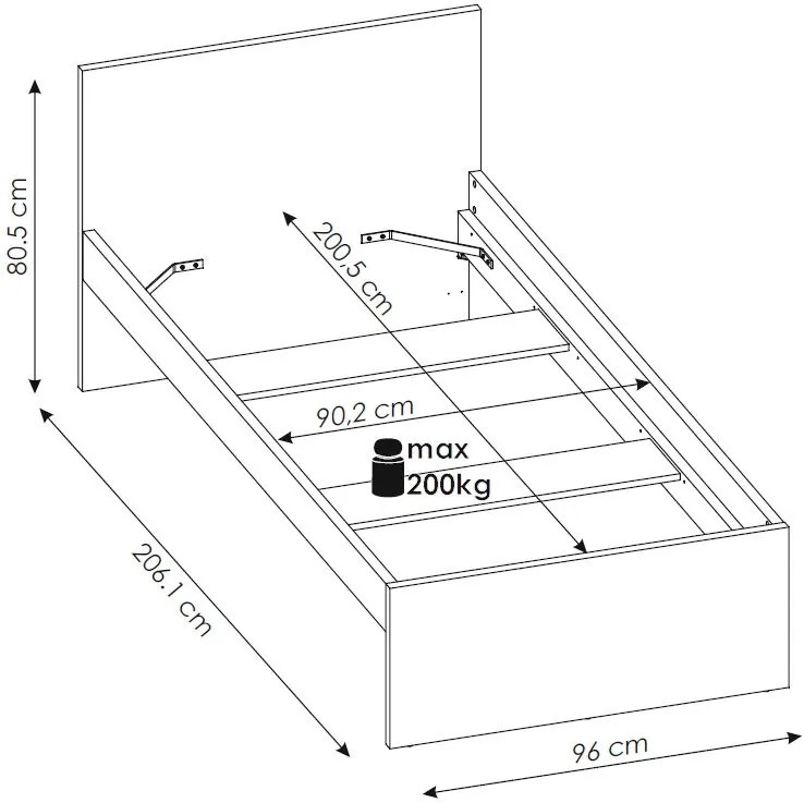 Детско легло Larsen-Mple